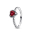 Pandora Rings - Sparkling Red Elevated Heart  - 198421C02