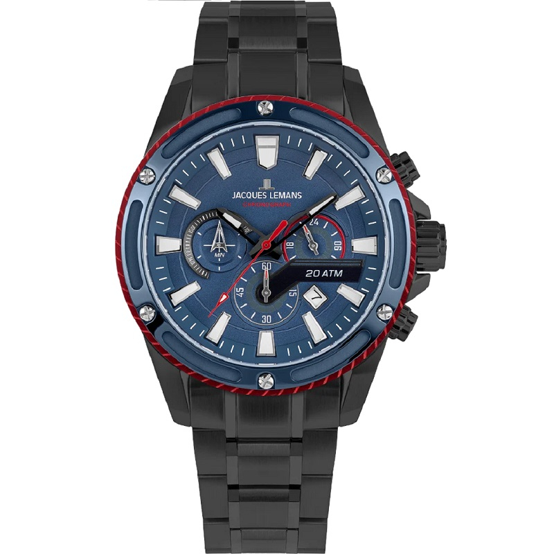 Liverpool - 1-2141G from Jacques Lemans (black color) for special 359,10 €