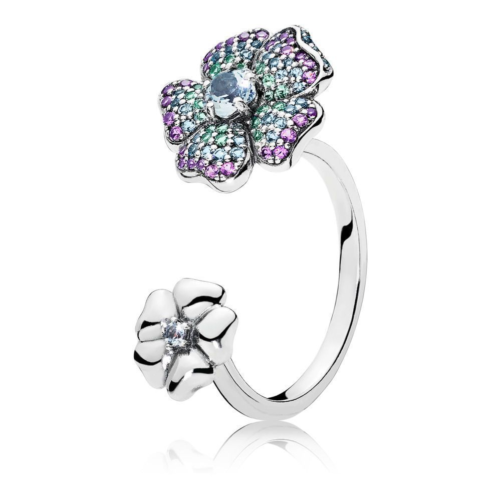 Glorious Blooms 197086NRPMX from Pandora silver color