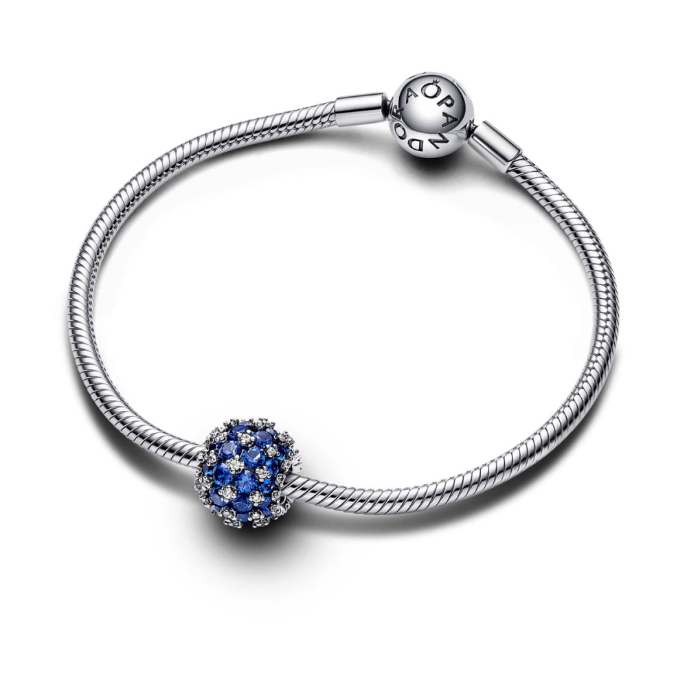 Blue sapphire pandora charm top